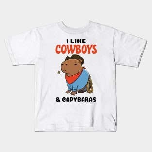 I like Cowboys and Capybaras Kids T-Shirt